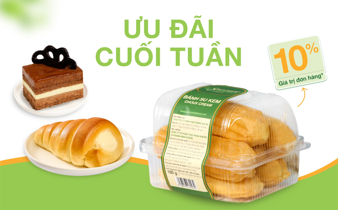 Chủ Nhật Ngọt Ngào Tại Savouré: Thưởng Thức Su Kem Thơm Ngon Với Ưu Đãi Đặc Biệt!
