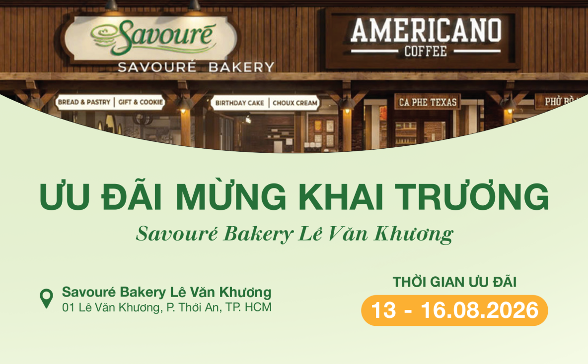 SAVOURÉ BAKERY x AMERICANO COFFEE: ĐÁNH DẤU SỰ HỢP TÁC TRÊN HÀNH TRÌNH MỚI!